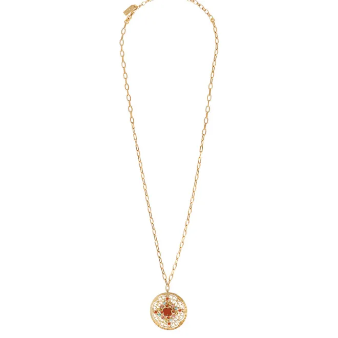 Angelic Pendant Chain Necklace - Multicolored