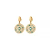 Angelique clip-on earrings - turquoise