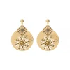 Angelique clip-on earrings - gold
