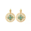 Angelique clip-on earrings - turquoise