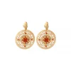 Angelique clip-on earrings - multicoloured