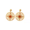 Angelique pierced stud earrings - multicoloured