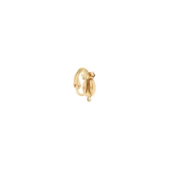 Angelique thin clip-on earrings - white