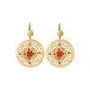Angelique wide sleeper earrings - multicoloured