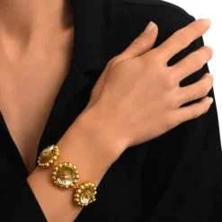 Angèle adjustable chain bracelet - gold