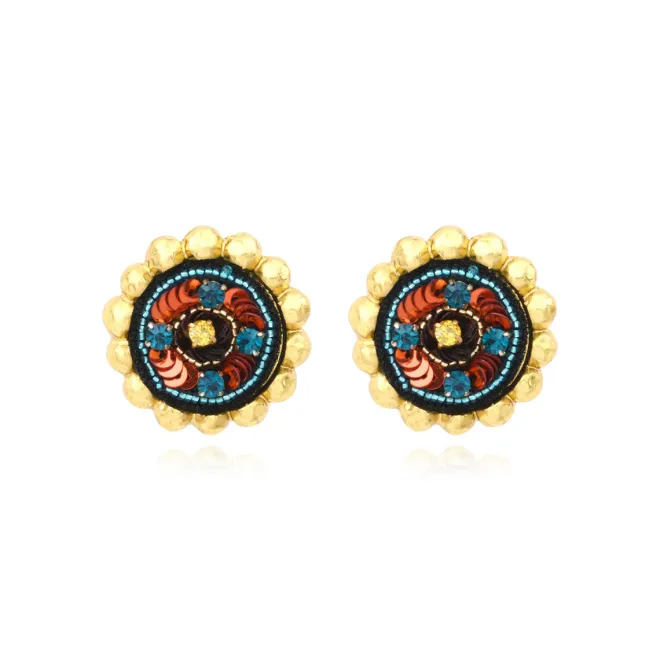 Angèle clip-on earrings - orange