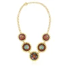 Angèle necklace - orange and purple