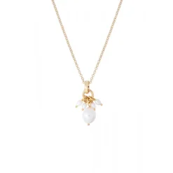 Annella fine pendant necklace - white pearl