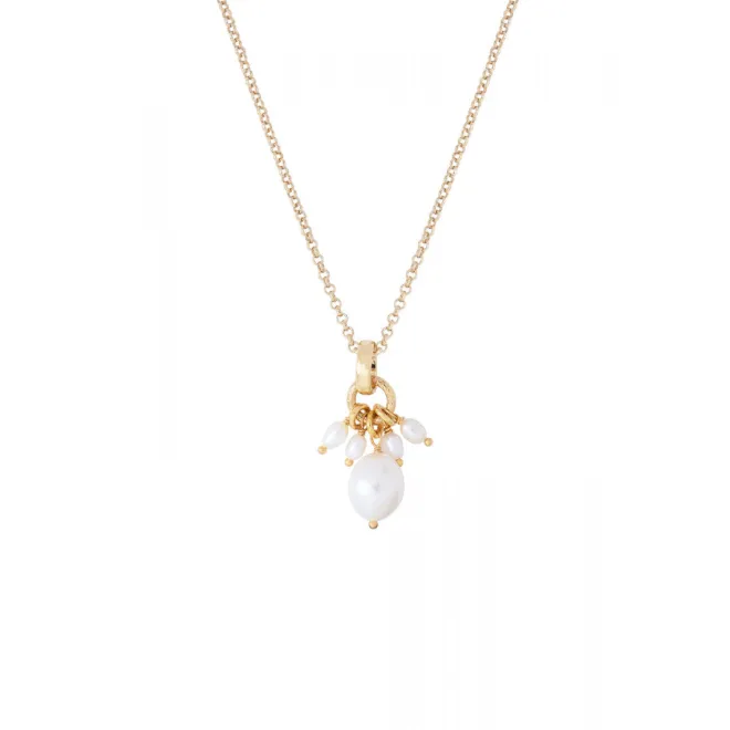 Annella fine pendant necklace - white pearl