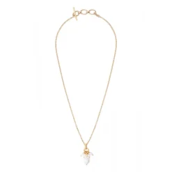 Annella fine pendant necklace - white pearl