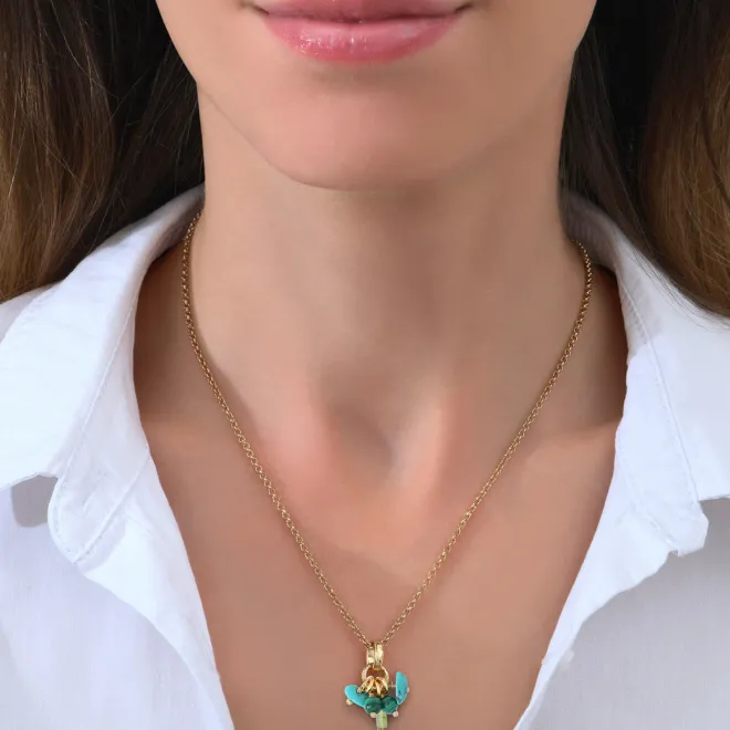 Annella fine pendant necklace - green