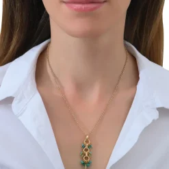 Annella pendant necklace - green