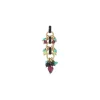 Annella pendant necklace - red and turquoise