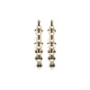 Annella pierced stud earrings - black