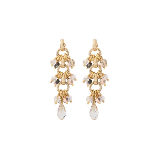 Annella pierced stud earrings - gold