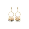 Annella sleeper earrings - black and white