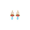 Annella thin stud earrings - multicoloured