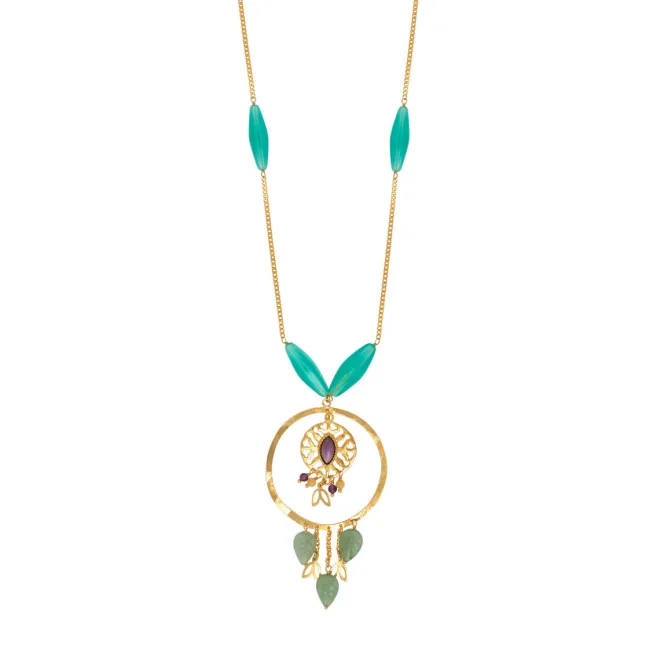 Arizona Dream long necklace - green