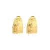Ashanti chain clip-on hoop earrings – gold