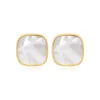 Ashanti clip-on earrings – white