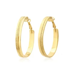 Ashanti hoop earrings – gold-plated