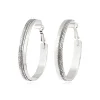 Ashanti hoop earrings – silver