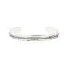 Ashanti medium adjustable bangle bracelet – silver