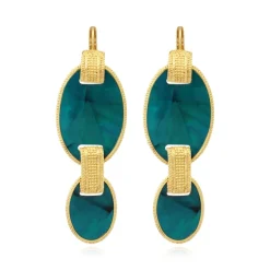 Ashanti sleeper earrings – green