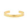 Ashanti Wide Adjustable Bangle Bracelet – Gold