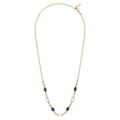 Atria adjustable chain necklace - blue