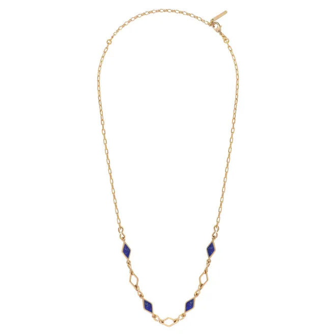 Atria adjustable chain necklace - blue