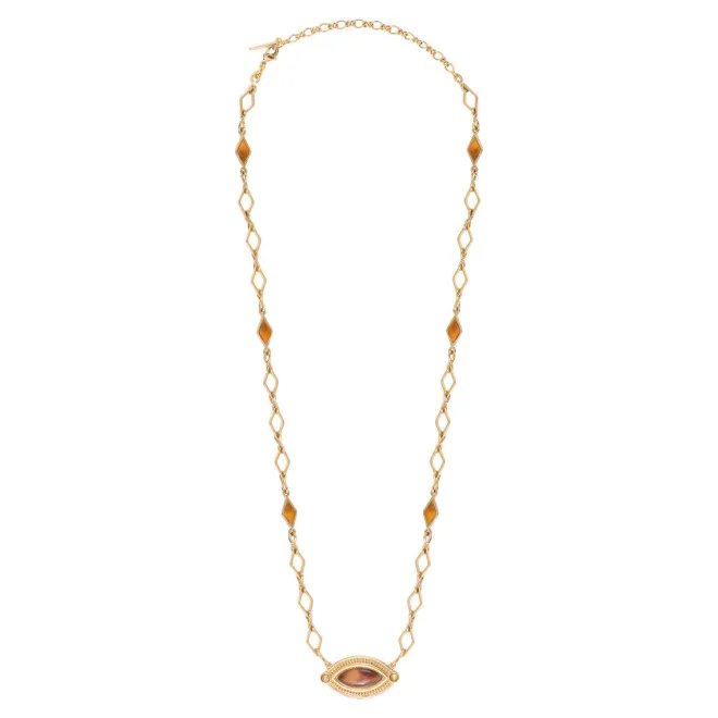 Atria Adjustable Pendant Necklace - Tortoiseshell