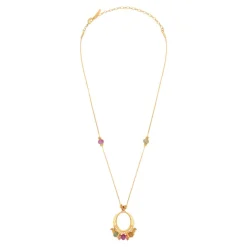 Avola adjustable long necklace - multicoloured