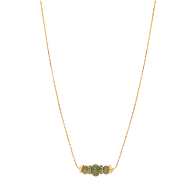 Avola pendant necklace - green