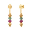 Avola pierced stud earrings - multicoloured
