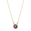 Babylon Adjustable Pendant Necklace - Purple
