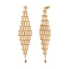 Babylon graphic stud earrings - gold