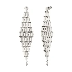 Babylon pierced stud earrings - grey