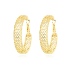Betty hoop earrings - gold