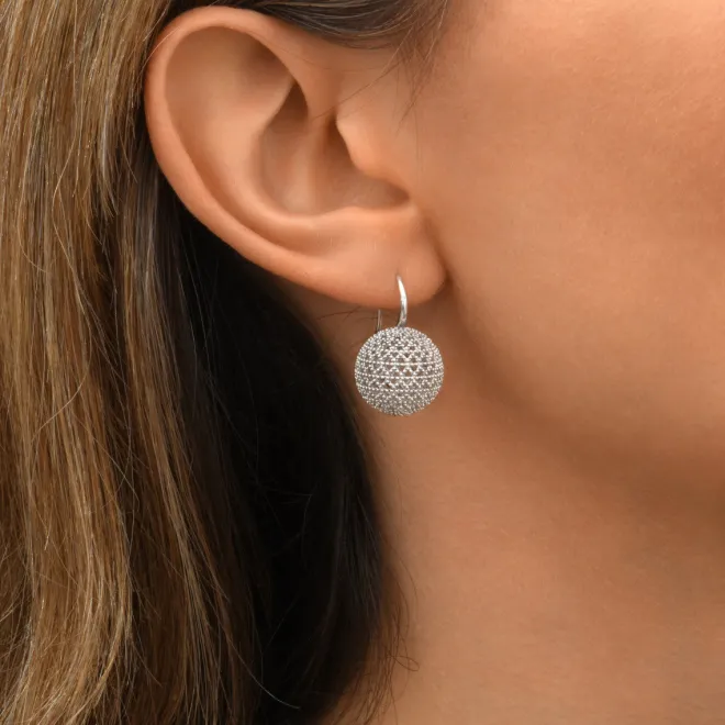 Betty sleeper earrings - silver