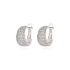 Betty thin hoop earrings - silver