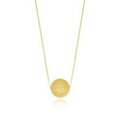 Betty Wide Pendant Necklace - Gold