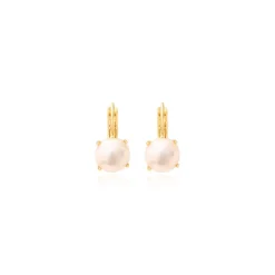 Byzance sleeper earrings – pearl