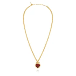 Byzantium pendant necklace – red