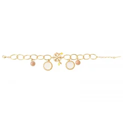 Capraia charm chain bracelet - white