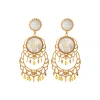 Capraia clip-on earrings - white