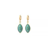 Capraia hoop earrings - turquoise