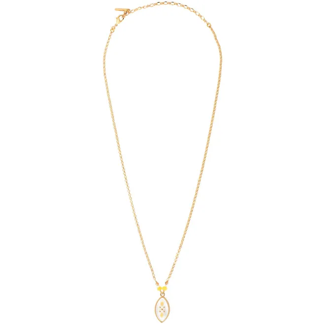 Capraia mid-length necklace - white
