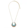 Capraia pendant necklace - turquoise