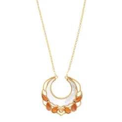 Capraia pendant necklace - white